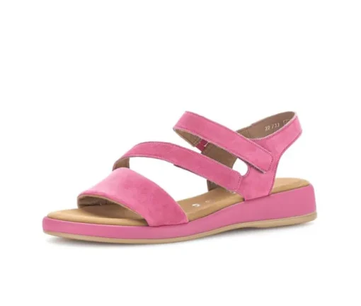 Sandal met riempjes roze