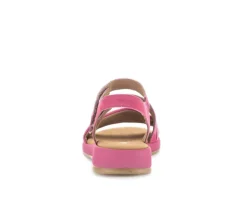 Sandal met riempjes roze