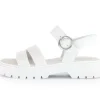 Sandal met riempjes wit