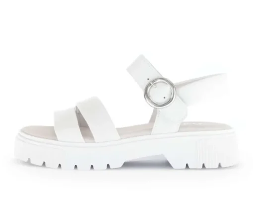 Sandal met riempjes wit