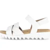 Sandal met riempjes wit