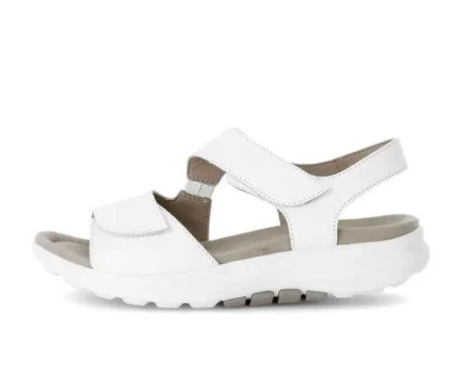 Sandal met riempjes wit