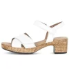 Sandal met riempjes wit