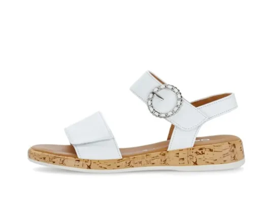 Sandal met riempjes wit