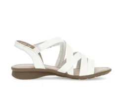 Sandal met riempjes wit