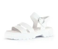 Sandal met riempjes wit