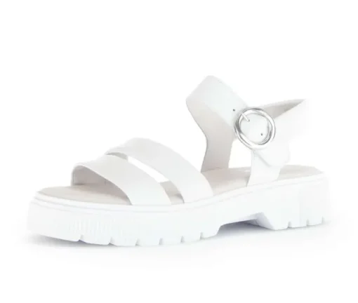Sandal met riempjes wit