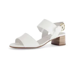 Sandal met riempjes wit