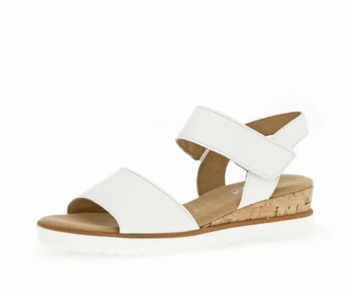 Sandal met riempjes wit
