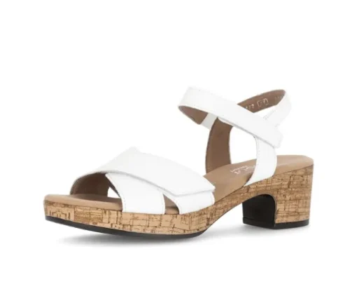 Sandal met riempjes wit