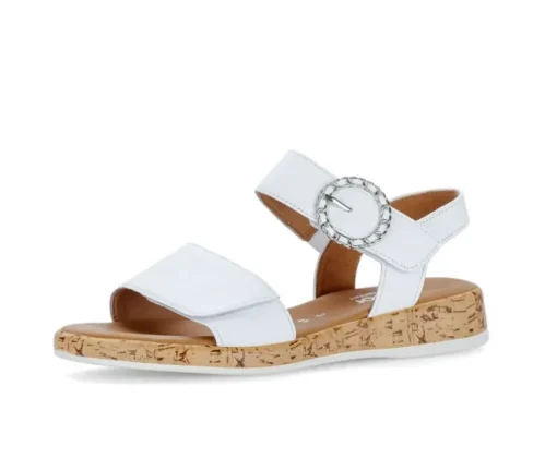 Sandal met riempjes wit