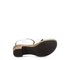 Sandal met riempjes wit