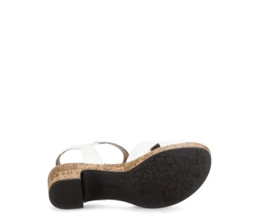 Sandal met riempjes wit