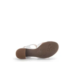 Sandal met riempjes wit