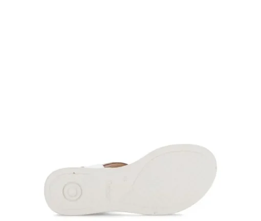 Sandal met riempjes wit