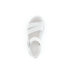 Sandal met riempjes wit