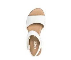 Sandal met riempjes wit