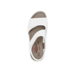 Sandal met riempjes wit