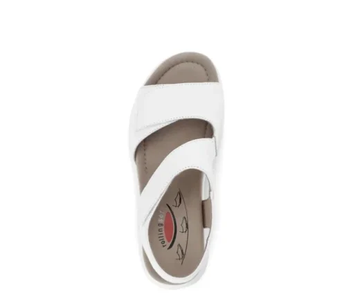 Sandal met riempjes wit