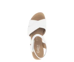 Sandal met riempjes wit