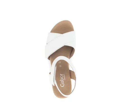 Sandal met riempjes wit