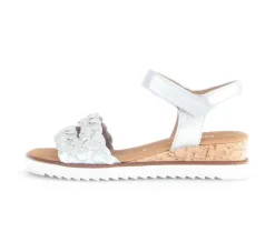 Sandal met riempjes zilver