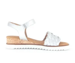 Sandal met riempjes zilver