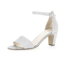 Sandal met riempjes zilver