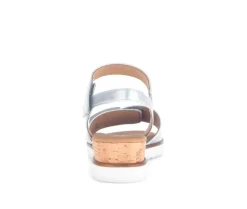 Sandal met riempjes zilver
