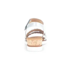 Sandal met riempjes zilver