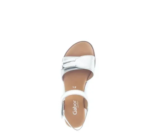 Sandal met riempjes zilver