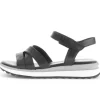 Sandal met riempjes zwart