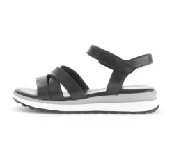 Sandal met riempjes zwart