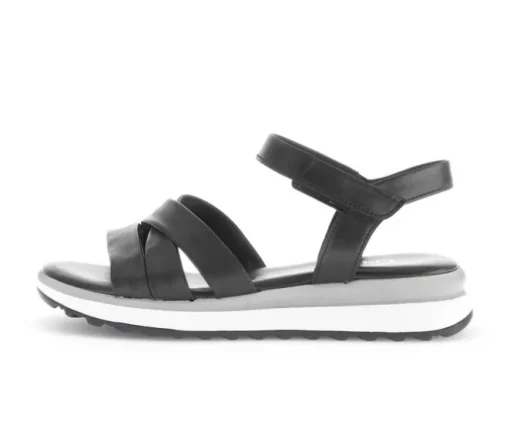 Sandal met riempjes zwart
