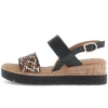 Sandal met riempjes zwart