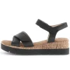 Sandal met riempjes zwart
