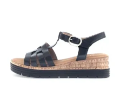 Sandal met riempjes zwart