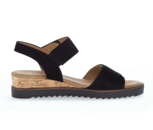 Sandal met riempjes zwart