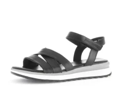 Sandal met riempjes zwart