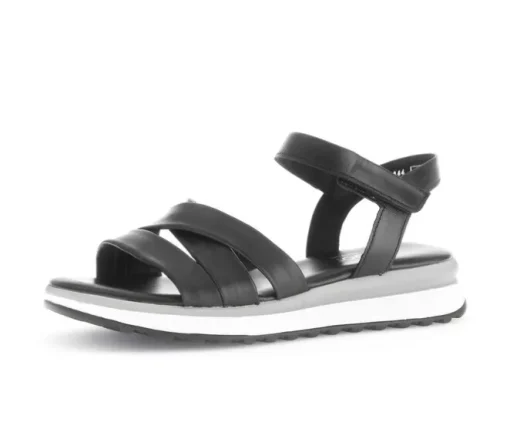 Sandal met riempjes zwart