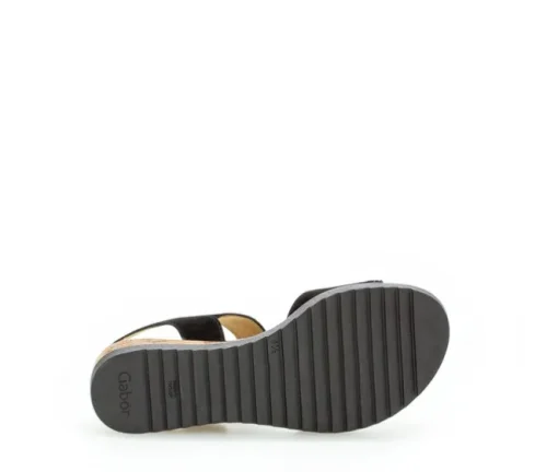 Sandal met riempjes zwart