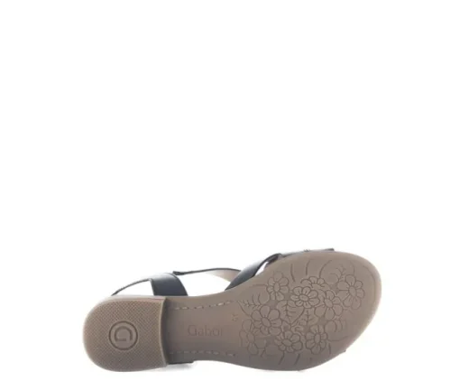 Sandal met riempjes zwart