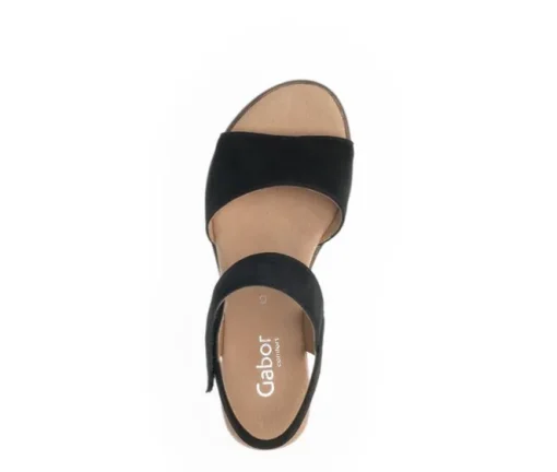 Sandal met riempjes zwart