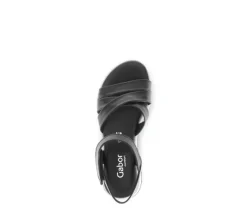 Sandal met riempjes zwart