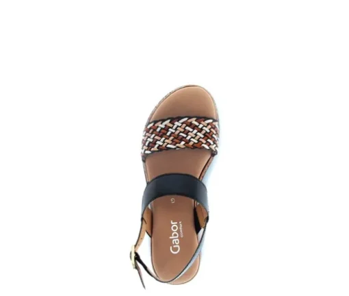 Sandal met riempjes zwart