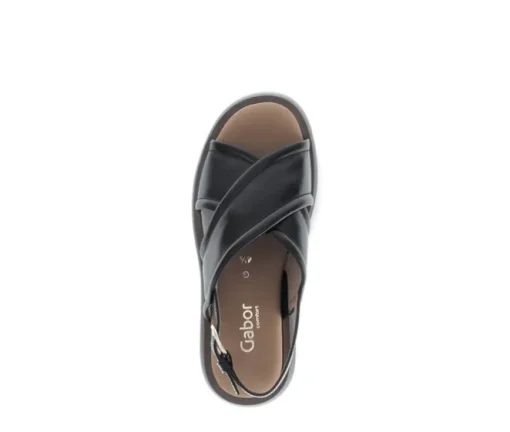 Sandal met riempjes zwart