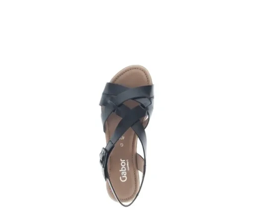 Sandal met riempjes zwart