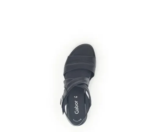 Sandal met riempjes zwart