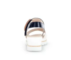 Sandale met plateauzool beige