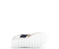 Sandale met plateauzool beige